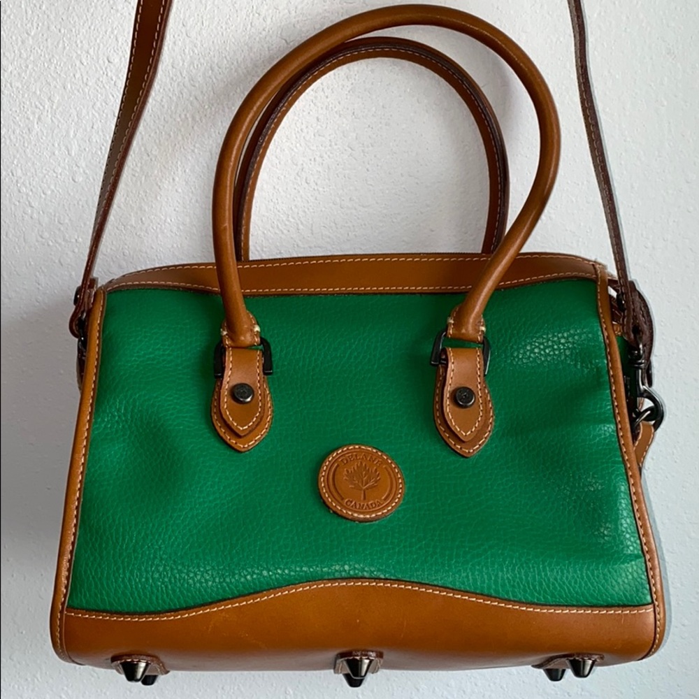 VTG Delane Canada Green Leather Bag